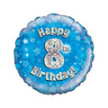 Blue or pink 8th birthday 18-inch helium balloons