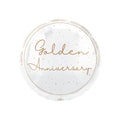 Golden wedding anniversary 18-inch helium balloon