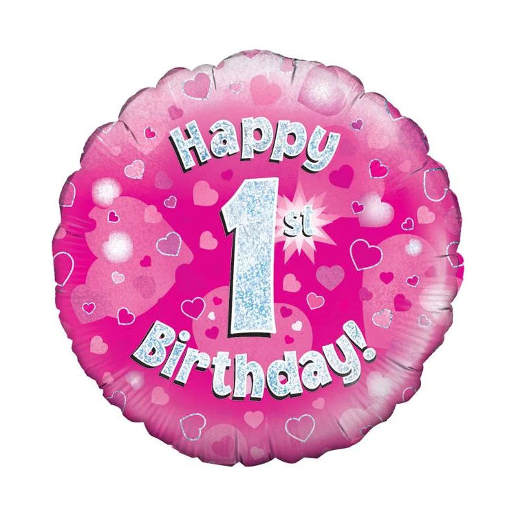 Happy 1st birthday 18-inch helium balloon