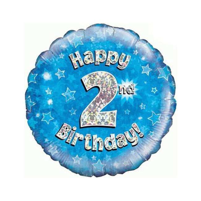 Happy 2nd birthday 18-inch helium balloon