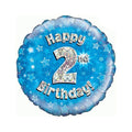 Happy 2nd birthday 18-inch helium balloon