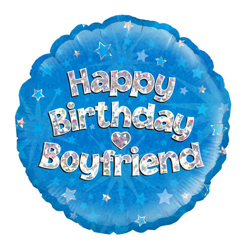 Happy Birthday Boyfriend 18-inch helium balloon