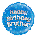 Happy Birthday Brother 18-inch helium balloon