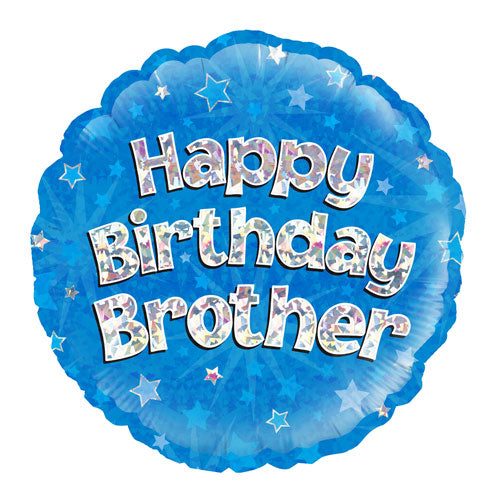 Happy Birthday Brother 18-inch helium balloon