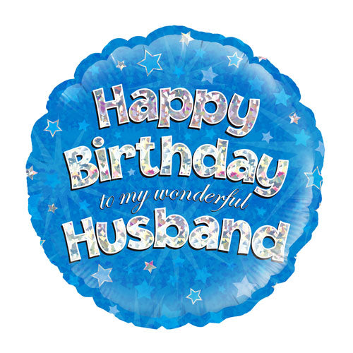 Happy Birthday Husband 18-inch helium balloon