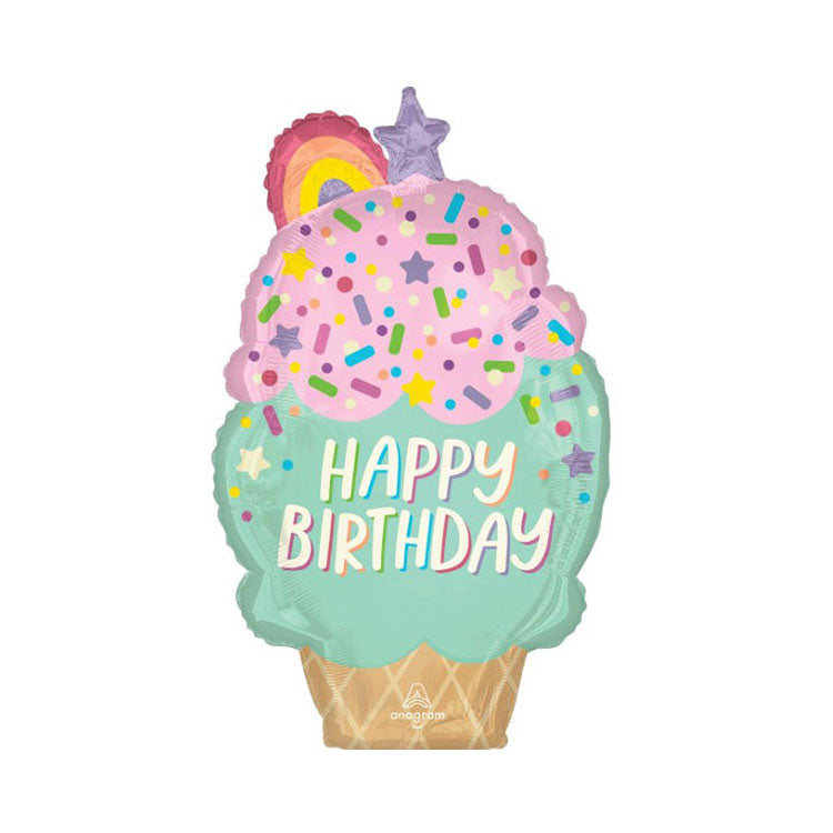 Ice cream cupcake theme balloon
