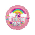 Pink magic rainbow birthday girl 17-inch helium balloon