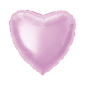 Pink heart-shaped balloon on a white background