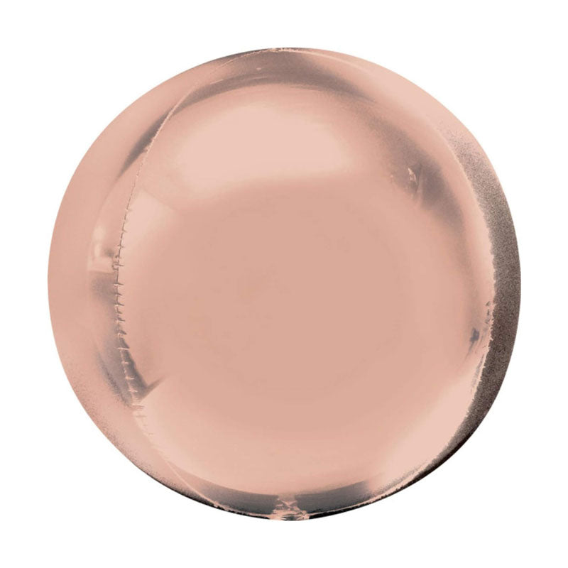 Round rose gold balloon