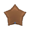 Brown star-shaped helium balloon