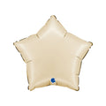 Beige star-shaped balloon on a white background