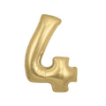 Gold balloon in the shape of the number four