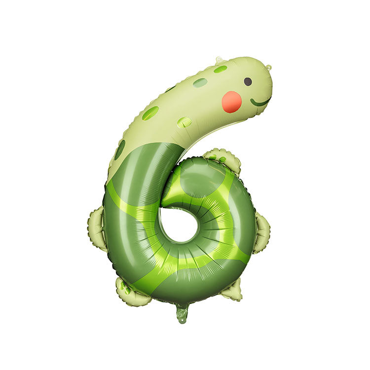 Turtle number six 34-inch helium balloon