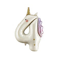 Unicorn number four 36-inch helium balloon