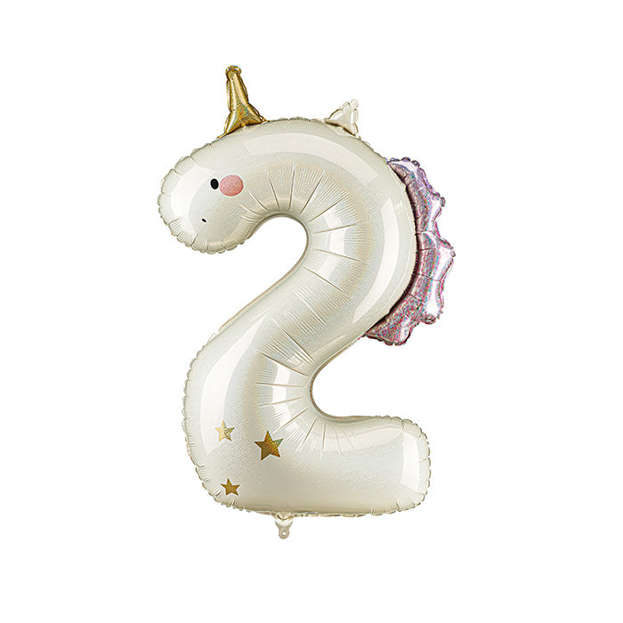 Unicorn number two 36-inch helium balloon